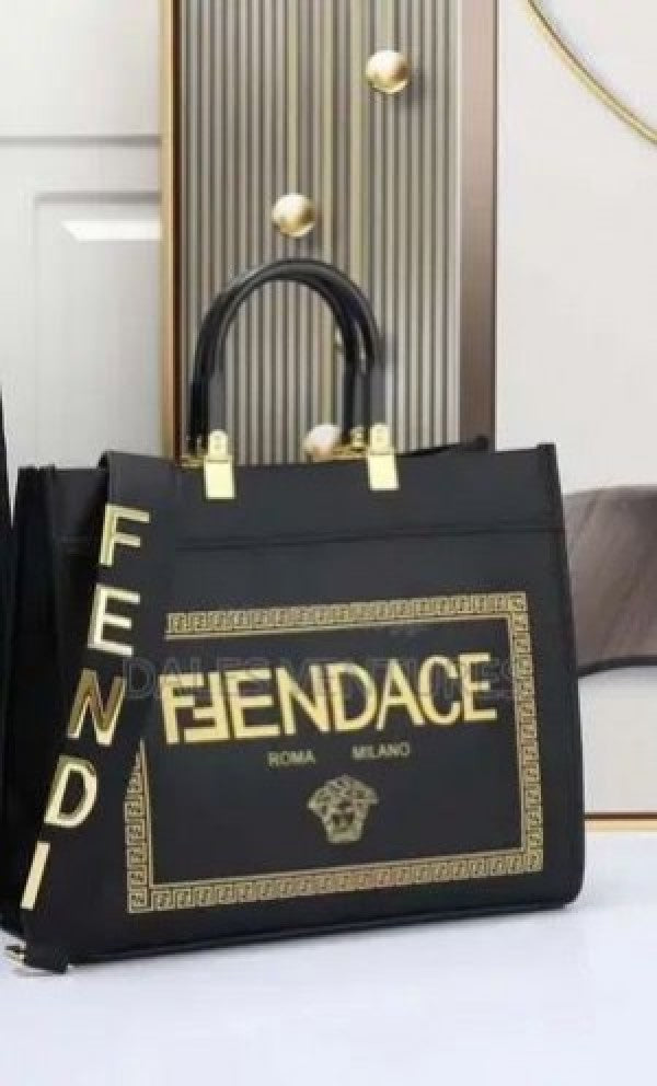 fendi roma plain ladies trendy leather handbag