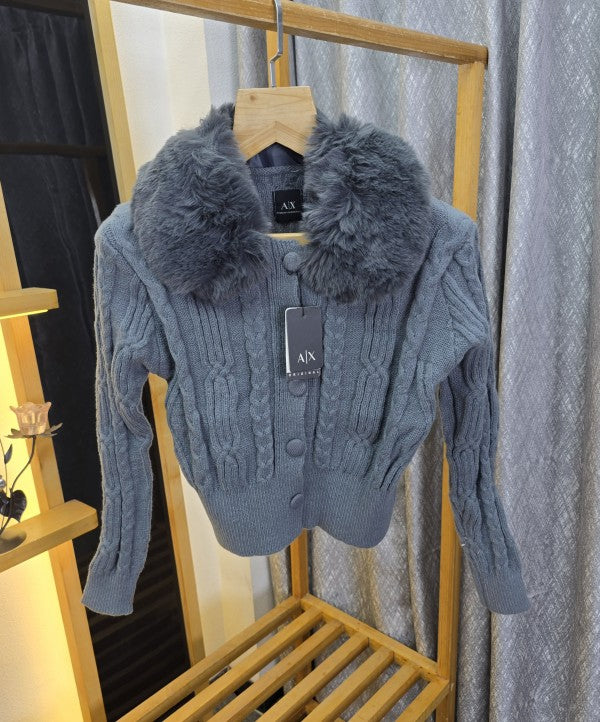 Women Furr Long Sleeves Sweater