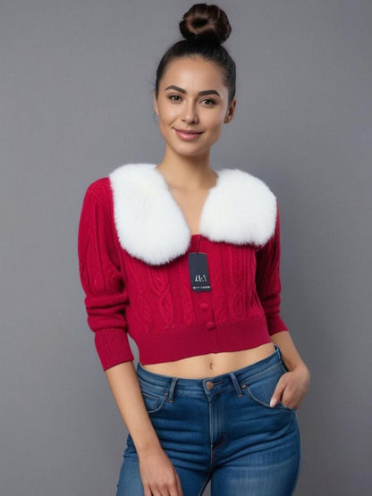 Women Furr Long Sleeves Sweater