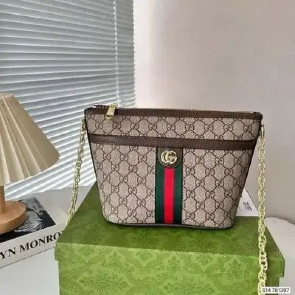 gucci Ophidia saddle flap shoulder bag gg coated with box