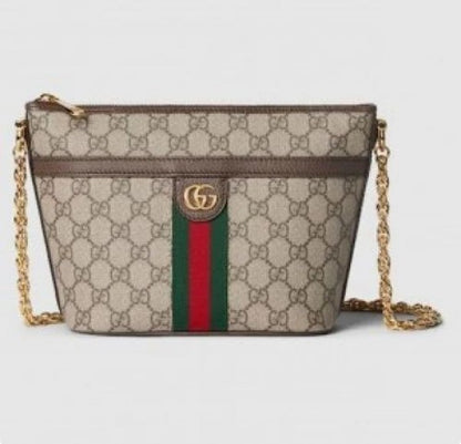 gucci Ophidia saddle flap shoulder bag gg coated with box