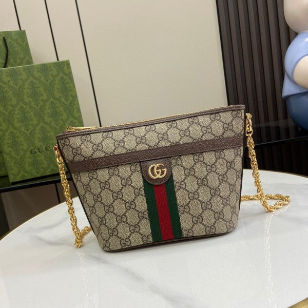 gucci Ophidia saddle flap shoulder bag gg coated with box