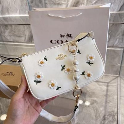 Coach Nolita Classy Flower Patch Sling Bag With box