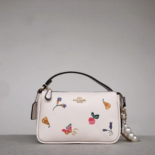 Coach Nolita Classy Flower Patch Sling Bag With box