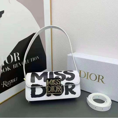 Dior miss dior flap shoulder bag with og box