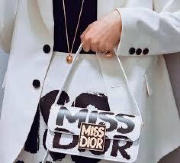 Dior miss dior flap shoulder bag with og box