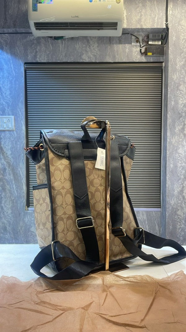 Coach Hudson Backpack In Blocked Signature Canvas