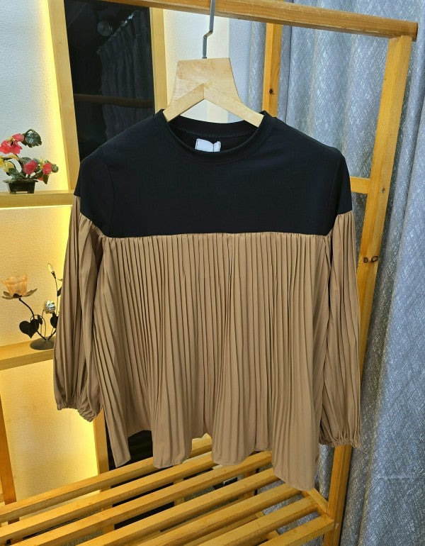 Women Frill Long Sleeves Top