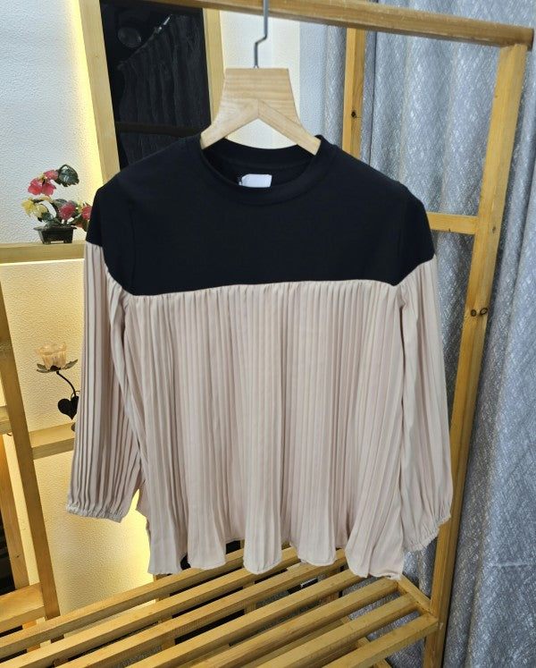 Women Frill Long Sleeves Top