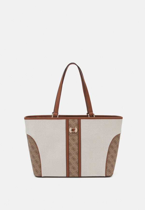 GUESS deauville pearl canvas tote bag