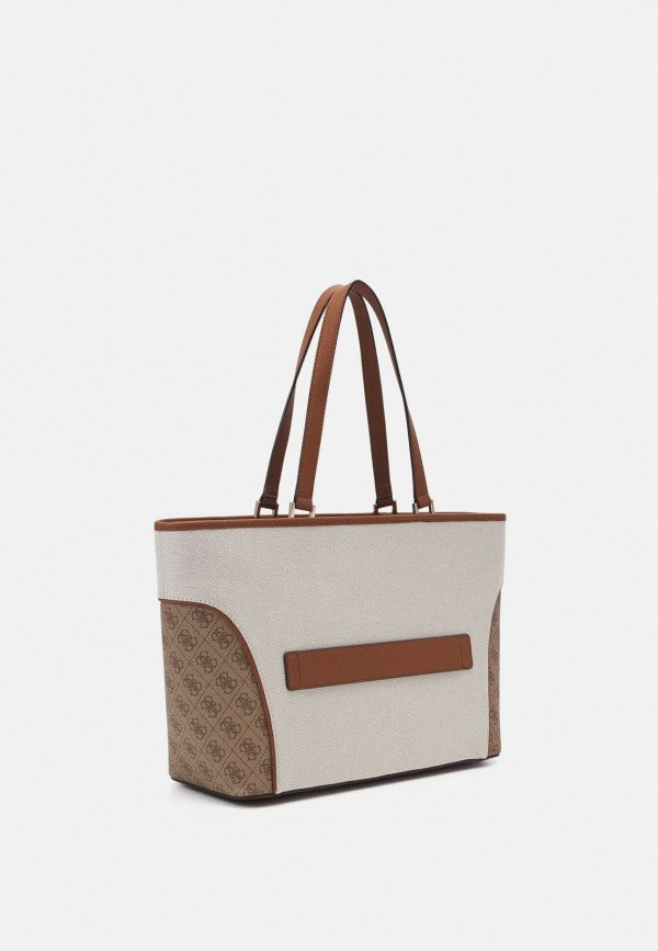 GUESS deauville pearl canvas tote bag