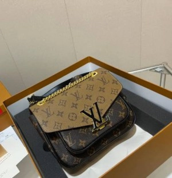 Louis_Vuitton_LV PASSY MonogramPremium Quality Shoulder Bag With OG Box &amp; Dust Bag (Brown)