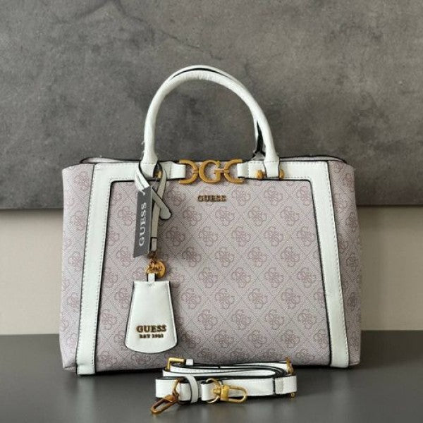 Guess deauville pearl canvas tote bag