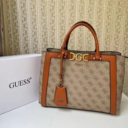 Gueess deauville pearl canvas tote bag