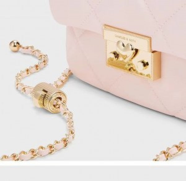 CHARLES &amp; KEITH HOBO BAG WITH OG BOX (PINK)