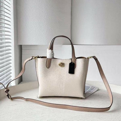 Coach Willow Small Tote w Pouch bag with box premium quality