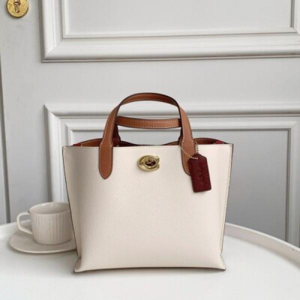 Coach Willow Small Tote w Pouch bag with box premium quality