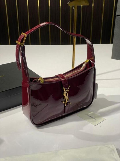 Saiint Laurent patent hobo bag glossy with og box