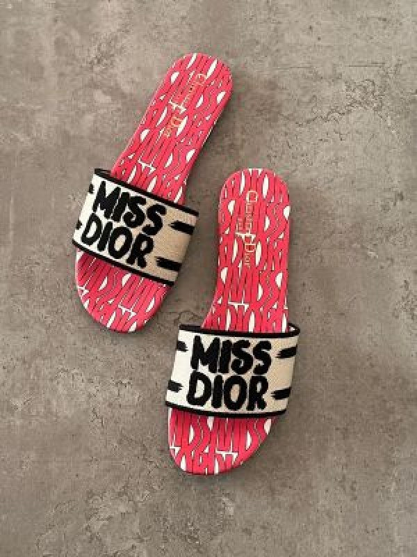 Miss Dior Dway Flats With Original Box Carry Bag