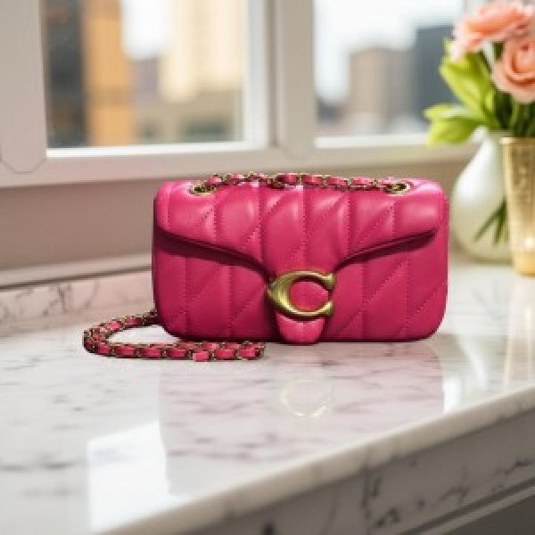 COAC tabby sig cc leather shoulder bag with box