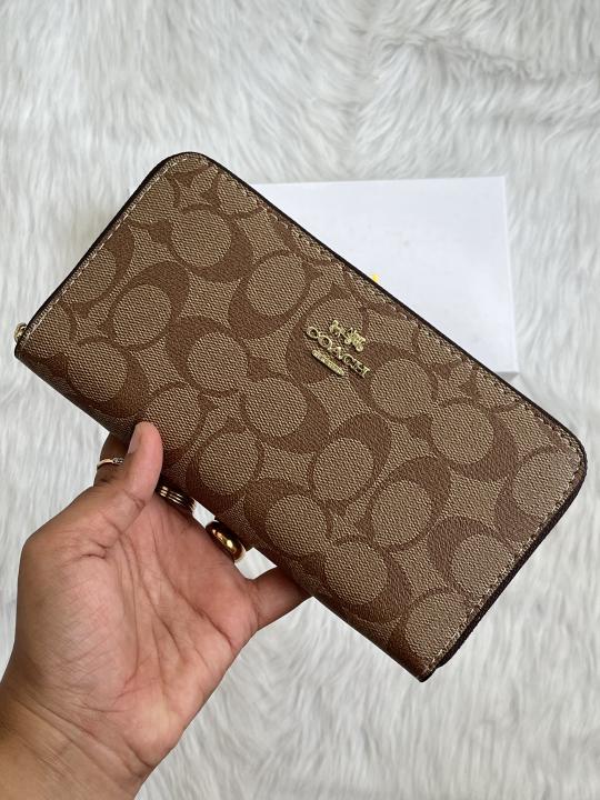 Coach long wallet premium quality with box