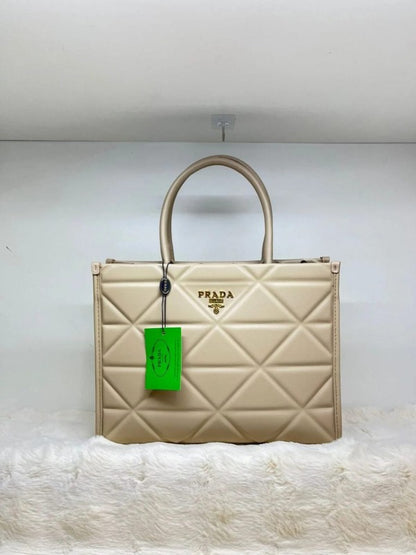 Prada leather symbole tote bag with dust cover &amp; dust bag