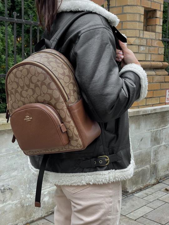 Coach backpack with dust cover premium quality