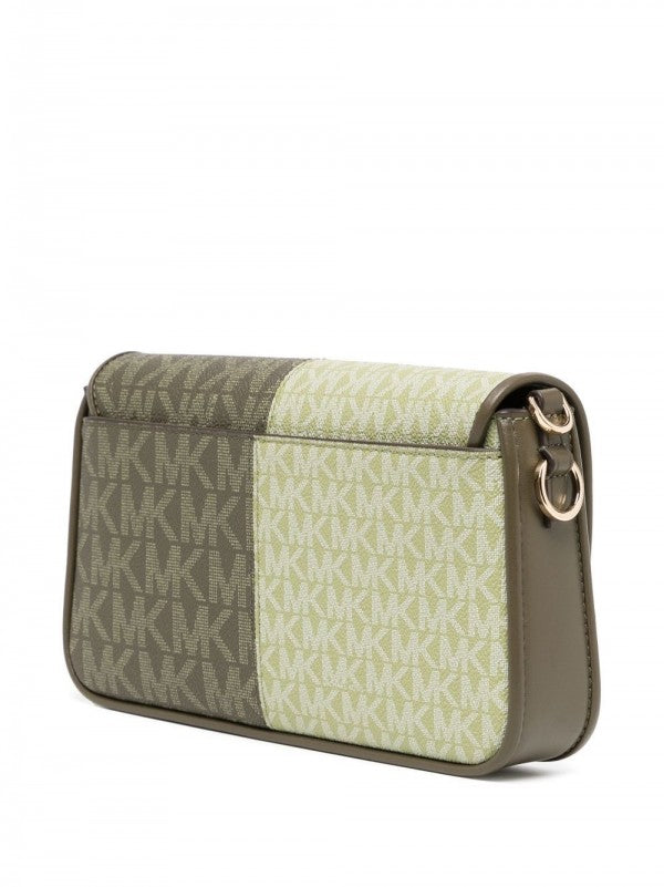 Michael Michael kors Bradshaw Two Tone Logo Convertible Shoulder bag with box