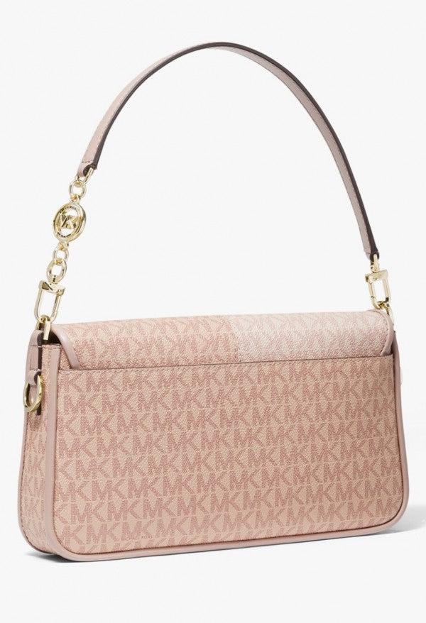 Michael Michael kors Bradshaw Two Tone Logo Convertible Shoulder bag with box