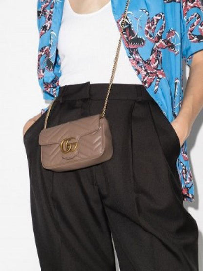 Gucci marmont mini sling bag premium quality with og box