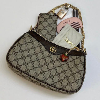 Gucci ophidia gg shoulder bag with cherry zip double box red box packing(carry bag)