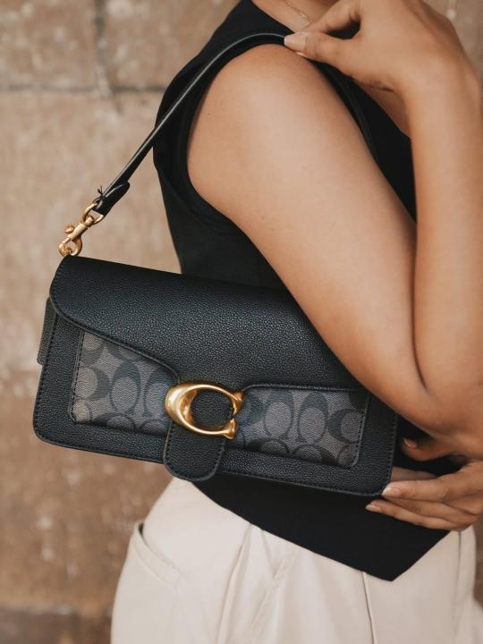 Coaach Tabby Shoulder Bag With Signature Canvas