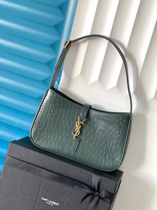 YSL BLACK PREMIUM LEATHER HAND BAG WITH OG BOX