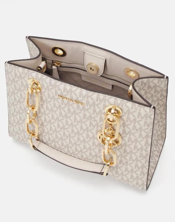 Miichael kors cynthia small signature logo satchel