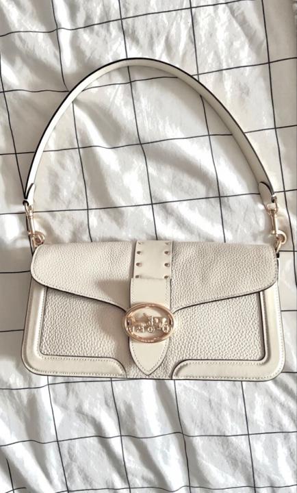 coach Georgie flower daisy embroidery tabby shoulder bag with box