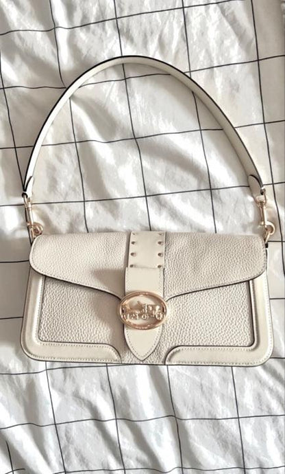 coach Georgie flower daisy embroidery tabby shoulder bag with box