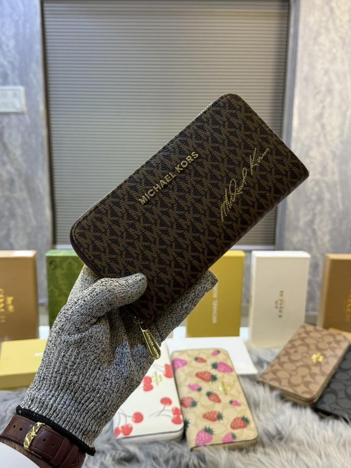 michael kors Zipper Wallet For Women With Box