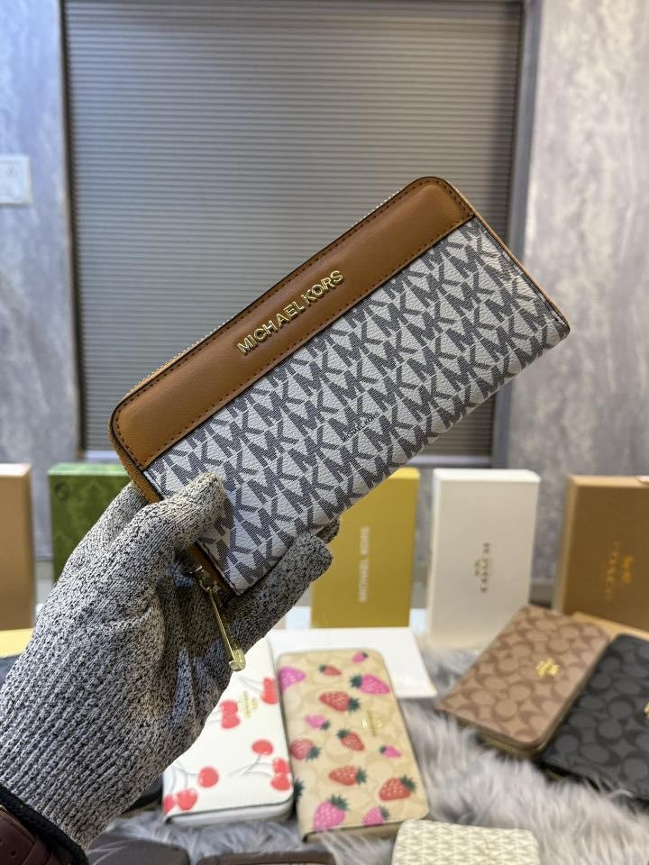 michael kors Zipper Wallet For Women With Box