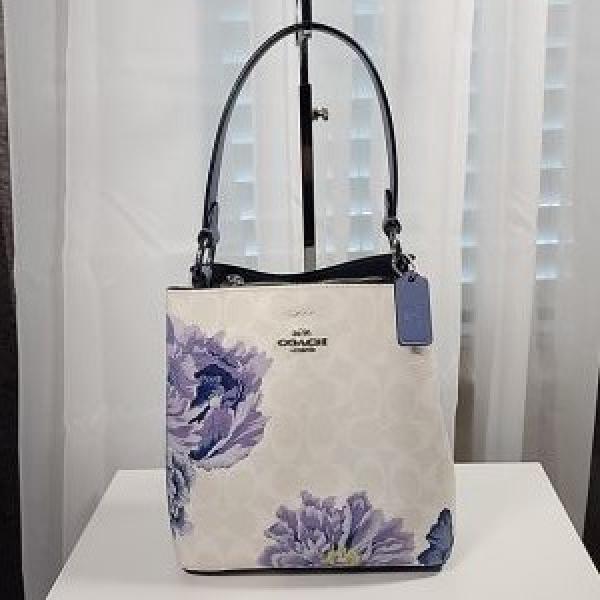 Coach floral bucket with box premium quality with box