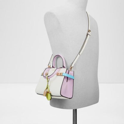 Aldo Lisbon Womens White Satchel with box