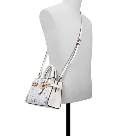 Aldo Lisbon Womens White Satchel with box
