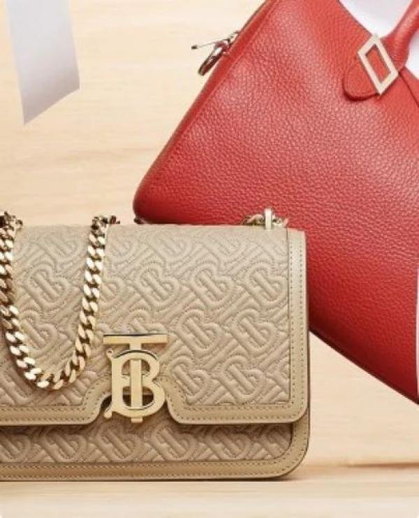 Burberry TB Monogram Quilted Shoulder Bag With OG Box &amp; Dust Bag