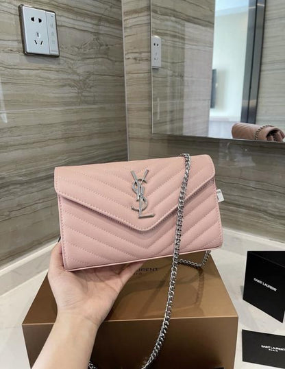 Saiint Laurent Envelope Bag With Double Box &amp; Dust Cover