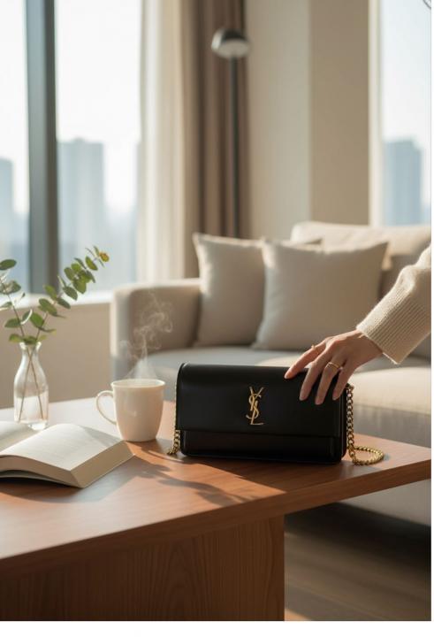 Saiint Laurent Sunset Shoulder Bag With Box And Dust Bag
