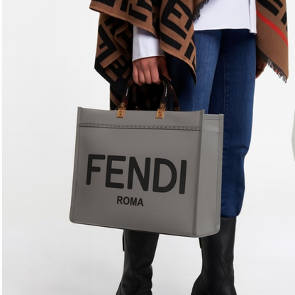 Fendii Sunshine Shopper Tote With Charm LongBelt