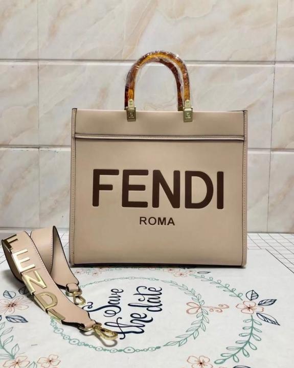 Fendii Sunshine Shopper Tote With Charm LongBelt