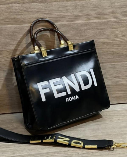 Fendii Sunshine Shopper Tote With Charm LongBelt