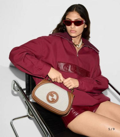 Gucci Blondie Top Handle Sling Bag With Box Dustbag SlingBelt