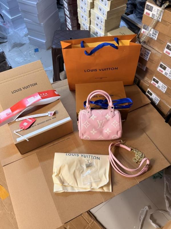 Louiis vuitton speedy bag with doublebox carrybag