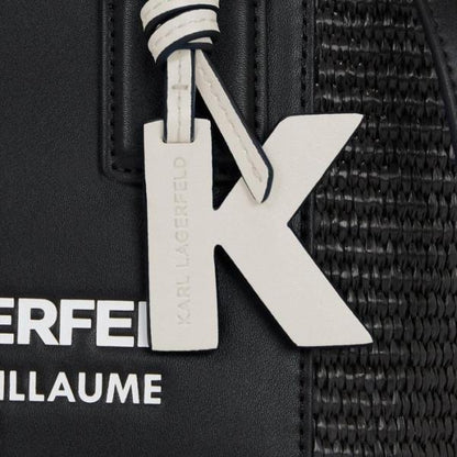 Karrl Lagerfeld Small guillaume raffia Leather Totebag